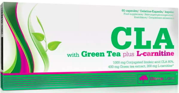 CLA with Green Tea plus L-carnitine Sport Edition (КЛА, зелёный чай, карнитин) 60 капсул Olimp