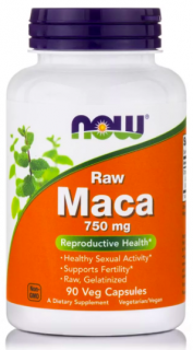 NOW Raw Maca 750 mg Veg Capsules