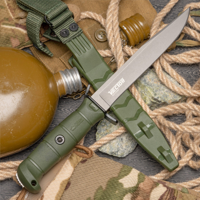 Тактический нож Vector AUS-8 StoneWash Хаки