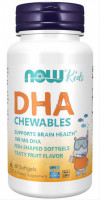 NOW Kid's Chewable DHA 100 мг Фруктовый (60 капс)