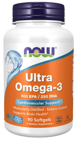 Омега 3 Now Ultra Omega-3 500 ЭПК/250 ДГК (90 капc)