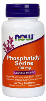 Фосфатидилсерин NOW PHOSPHATIDYL SERINE 100 мг (60 вег капс)