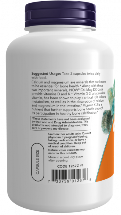 CAL-MAG DK (кальций, магний) 180 капс. NOW Foods