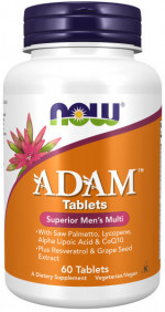 ADAM Superior Men's Multi (мультивитамины для мужчин) 60 таб. NOW Foods