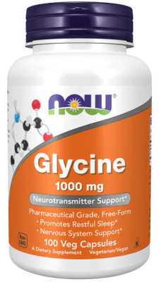 NOW Glycine 1000 mg (100 капс)