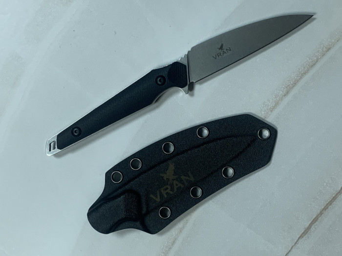 Туристический нож (EDC) Vran N690 StoneWash Black