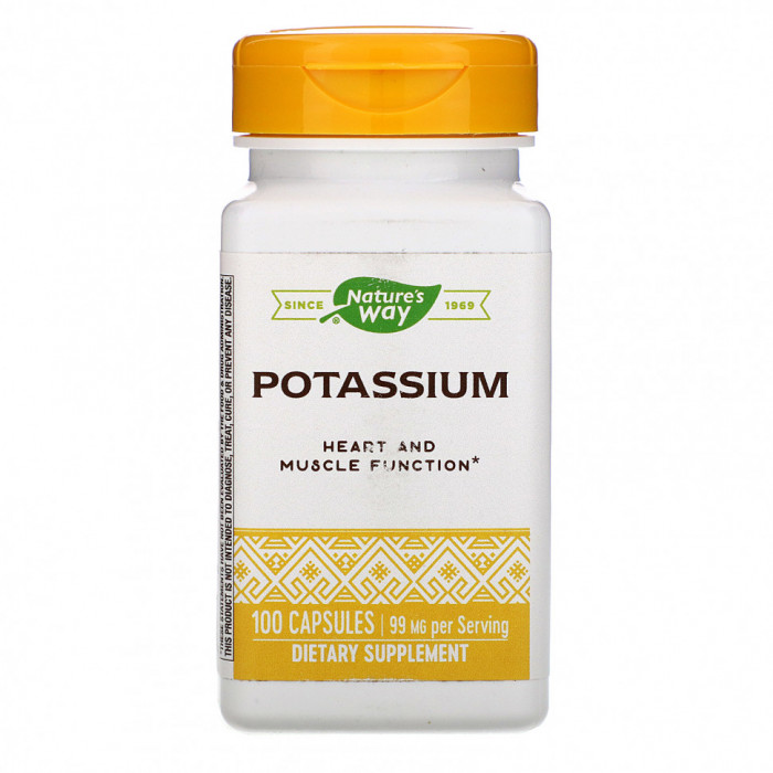 Калий 99 мг Nature's Way (100 капсул)
