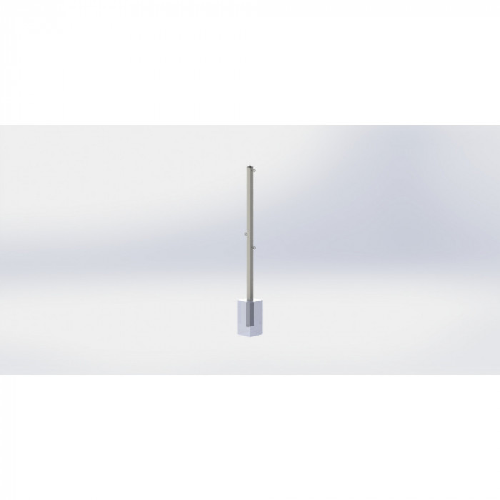 Стойки для бадминтона бетонируемые (со стаканами)