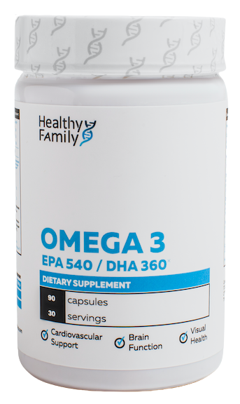 Healthy Family Omega 3 1000 мг 180 EPA/120 DHA (90 капс)