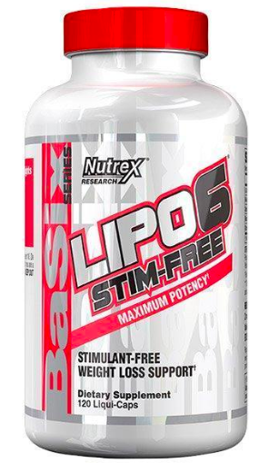 Nutrex Lipo 6 Stim Free (Жиросжигатель)