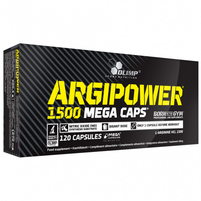 ARGIPOWER 1500 Mega Caps (аргинин, аминокислоты) 120 капс. Olimp