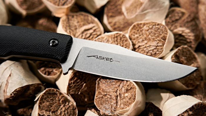 Туристический нож Asket VG10 StoneWash Kydex