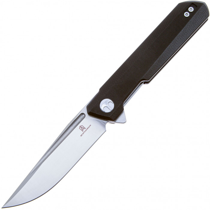 Складной нож Bestechman Dundee satin/stonewash сталь D2, рукоять Black G10