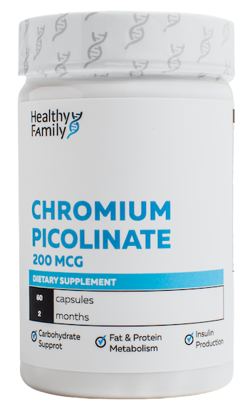 Healthy Family Chromium Picolinate (Пиколинат хрома) 200 mcg