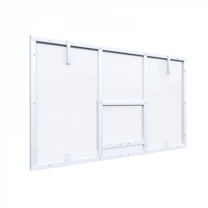 Щит баскетбольный игровой 1800х1050 на раме ПОЛИКАРБОНАТ цвет разметки БЕЛЫЙ