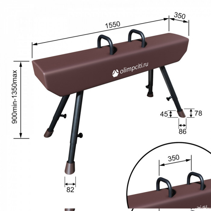 Конь гимнастический МАХОВЫЙ