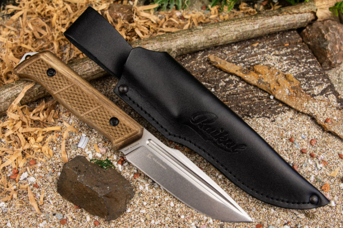 Туристический нож Baikal D2 Stonewash (орех)
