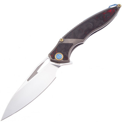Нож Rike Knife 1902 сталь M390, рукоять Red CF