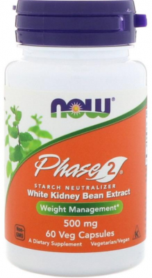 Now Блокатор углеводов Phase 2 500 мг (60 капс)