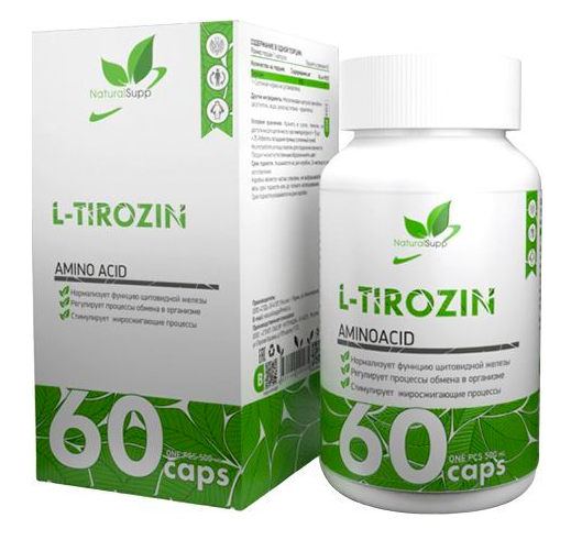 Тирозин 500 мг NaturalSupp (60 капс)