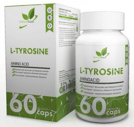 Тирозин 500 мг NaturalSupp (60 капс)
