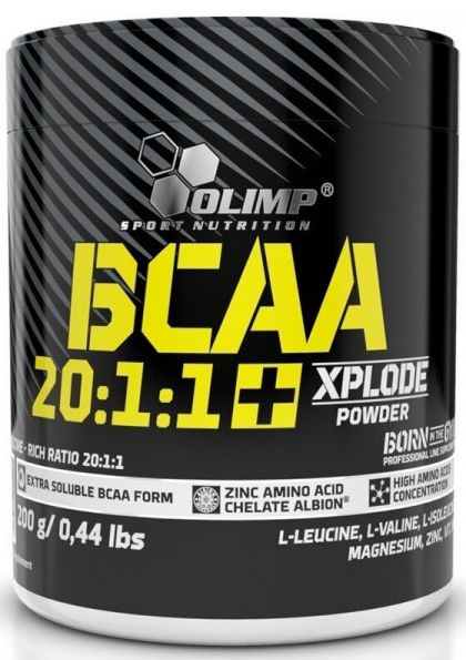 BCAA Xplode Powder 20:1:1 (аминокислоты, бцаа) 200 г Olimp