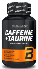 Кофеин и Таурин Caffeine + Taurine BioTechUSA (60 капс)