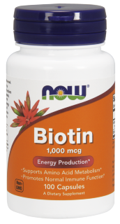 NOW Biotin 1000 mcg (100 капс)