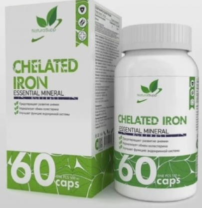 Хелат Железа 25 мг NaturalSupp (60 капс)