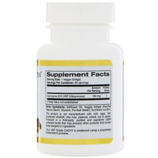 California Gold Nutrition CoQ10 100mg (30 кап)