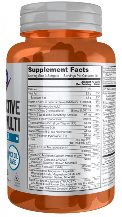 Mens active sports multi (мультивитамины для мужчин) NOW (90 капс)