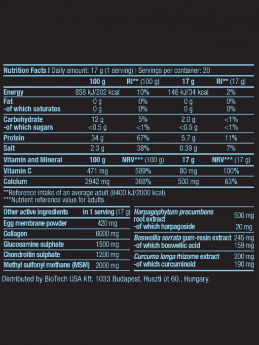 Хондропротектор Arthro Forte Powder BioTechUSA (340 гр)
