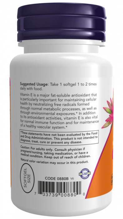 NOW E-200 Mixed Tocopherols  (100 кап)