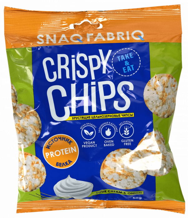 Чипсы цельнозерновые SNAQ FABRIQ (50 г)