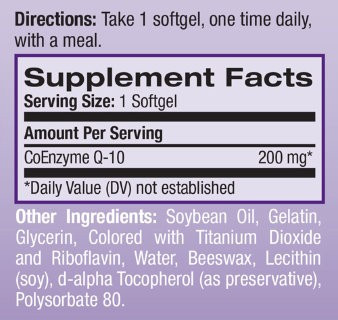Natrol CoQ-10 200 mg (45 капс)