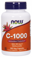 NOW Vitamin C-1000 with 100 mg of Bioflavonoids Veg Capsules