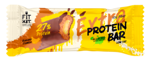 Протеиновый батончик с начинкой Fit Kit Protein bar EXTRA (55 гр)