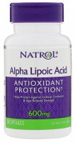 Natrol Alpha Lipoic Acid 600mg (30 кап)