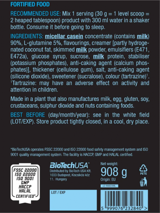 Мицелярный казеин Micellar Casein BioTechUSA