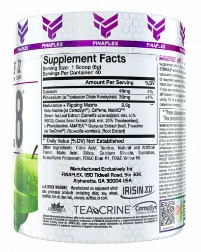 Предтренировочный комплекс Finaflex Stimul 8