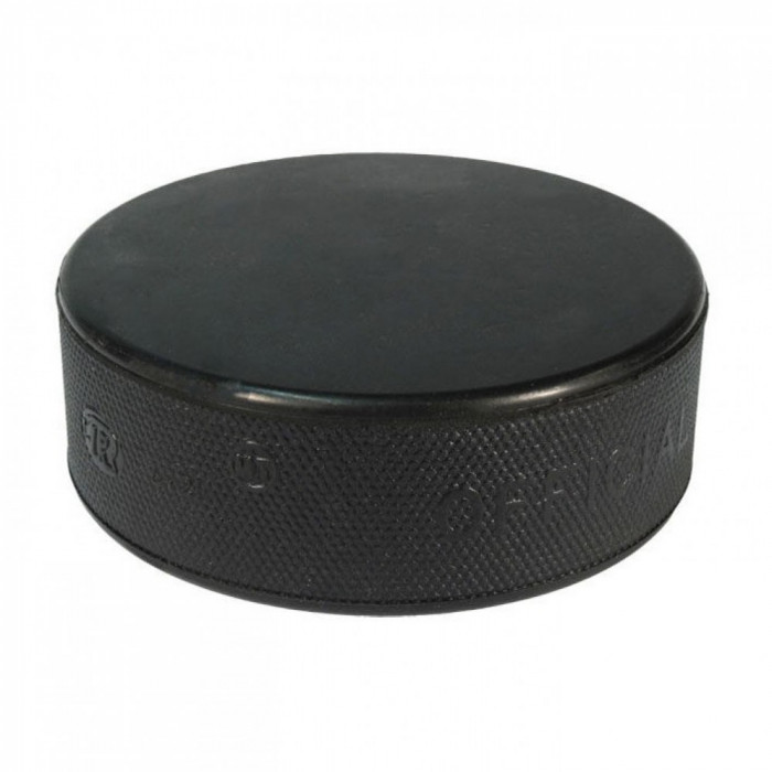 Шайба хоккейная "VEGUM Junior", арт. 270 3640, диам. 65 мм, выс. 25 мм, вес 85-90гр, черная