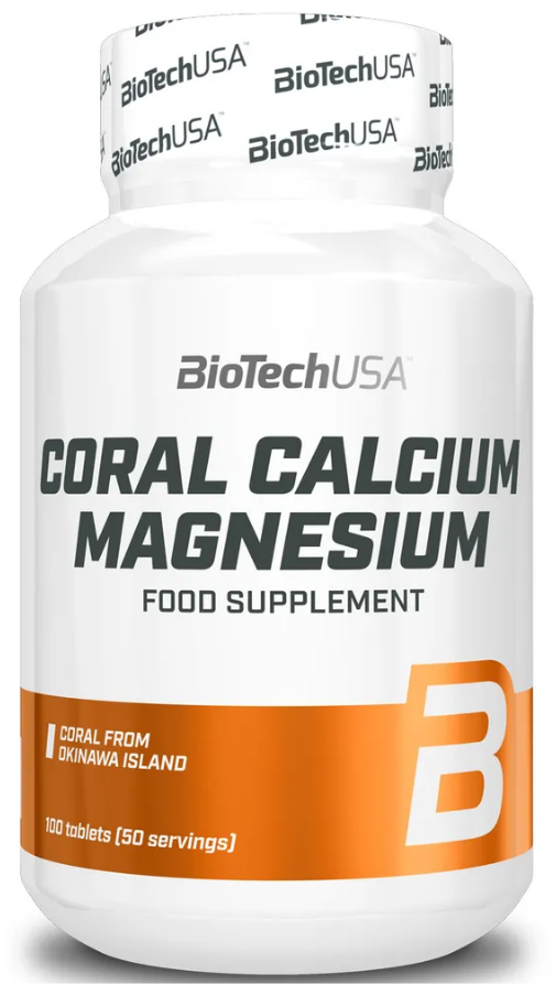 Коралловый кальций Coral Calcium Magnesium BioTechUSA (100 таб)