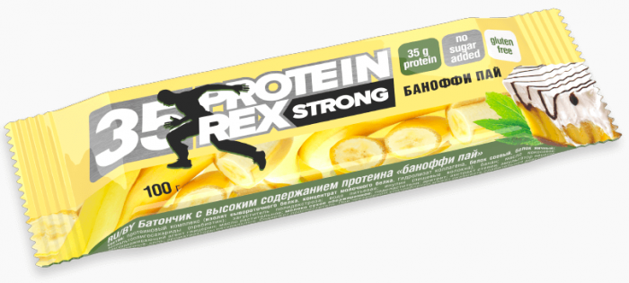Батончик с высоким содержанием белка Protein Rex Strong (100 гр)