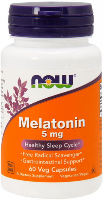 Мелатонин NOW Melatonin 5 мг (60 кап)