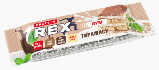 Батончик с высоким содержанием белка Protein Rex GYM (60 гр)