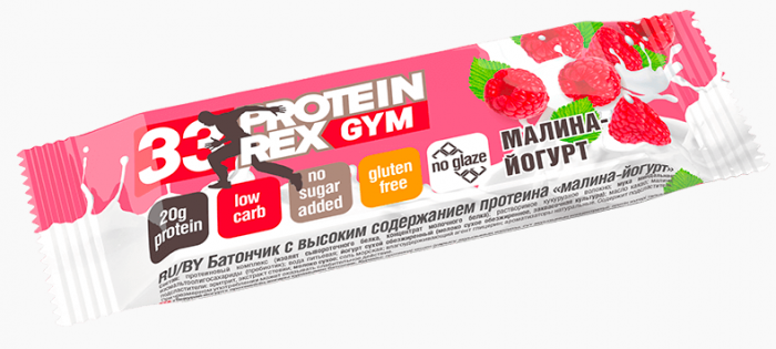 Батончик с высоким содержанием белка Protein Rex GYM (60 гр)