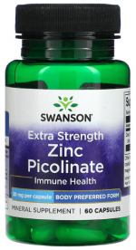 Swanson Extra Strength Zinc Picolinate (Пиколинат Цинка) 50 mg 