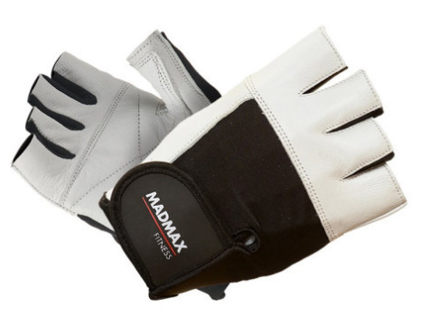 Mad Max Перчатки "Fitness" MFG444 (Черно-белый)