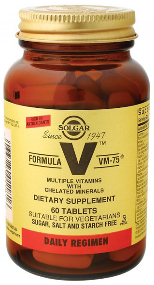 Solgar Formula VM-75 Мультивитамины + Хелатные минералы (60 кап)