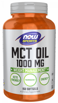 NOW MCT Oil 1000 мг (150 капсул)